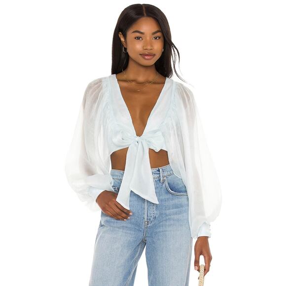 x Sofia Richie Sasha Blouse- Size Medium - Picture 1 of 5